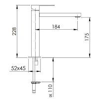 Смеситель для раковины Remer Q-Design Хром арт-QD11L — фото 2, Смесители для раковины