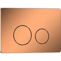 Клавиша смыва Iberica Blanca Inox-O IB.B081.007.001 Розовое золото глянцевое — фото 1, Кнопки смыва