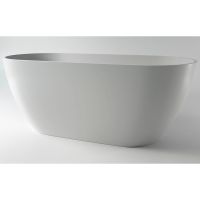 Ванна из искусственного камня Holbi Venus 168x80 1.01.001.11.1 Белая матовая — фото 1, Ванны из искусственного камня