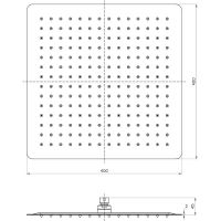 Верхний душ Lemark LM9489S Полированная сталь — фото 3, Верхние души