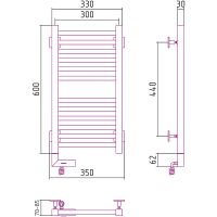 Товар: Электрический полотенцесушитель Сунержа Модус 2.0 600x300 L 00-5600-6030 Хром - фото 8 Электрический полотенцесушитель Сунержа Модус 2.0 600x300 L 00-5600-6030 Хром — фото 8, Электрические полотенцесушители