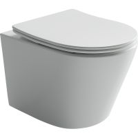 Унитаз Ceramicanova Balearica CN6000 подвесной Белый с сиденьем Микролифт — фото 1, Подвесные унитазы