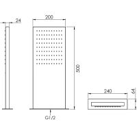 Товар: Верхний душ Remer 350SSX Хром - фото 2 Верхний душ Remer 350SSX Хром — фото 2, Верхние души