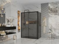 Товар: Душевой уголок Ambassador Intense 140x90 110022203IBB-90IBB профиль Черный стекло тонированное - фото 4 Душевой уголок Ambassador Intense 140x90 110022203IBB-90IBB профиль Черный стекло тонированное — фото 4, Душевые уголки