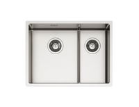 Мойка для кухни NOX 90L BRS 582x440x200 левая в комплекте с интегрированным сифоном — фото 1, Кухонные мойки