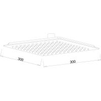 Верхний душ Melodia della vita Standard Middle MKP27004C Хром — фото 4, Верхние души