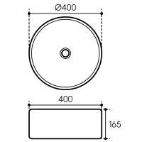 Раковина-чаша Aqueduto Espiral 40 ESP0120 Белая матовая — фото 5, Раковины накладные