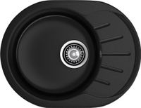 Товар: GRANFEST Мойка RONDO 580L 1-чаша+крыло 579*445мм черный арт.GF- - фото 2 GRANFEST Мойка RONDO 580L 1-чаша+крыло 579*445мм черный арт.GF- — фото 2, Кухонные мойки