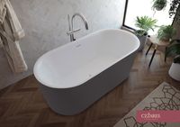 Акриловая ванна CEZARES METAURO-INT-Central-180-80-60-G-W-MATT — фото 3, Ванны