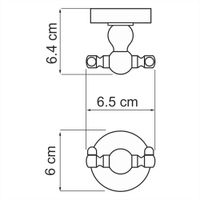 Товар: Diemel K-2223D Крючок двойной - фото 5 Diemel K-2223D Крючок двойной — фото 5, Прочие аксессуары и комплектующие
