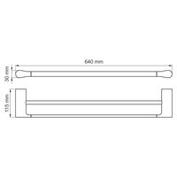 Товар: Elbe K-7240 Держатель полотенец двойной - фото 4 Elbe K-7240 Держатель полотенец двойной — фото 4, Прочие аксессуары и комплектующие