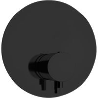 Смеситель для душа Remer Minimal Thermo NT30KBNO с термостатом Черный матовый — фото 1, Смеситель для душа