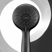 Ручной душ Swedbe Hermes 5122B Черный матовый — фото 5, Лейки для душа