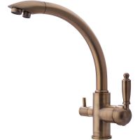 Смеситель для кухни Swedbe Selene Plus 8043 Бронза — фото 8, Смесители для кухни