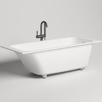 Ванна из искусственного камня Salini Orlanda Kit 170х70 102121M Белая матовая — фото 1, Ванны из искусственного камня