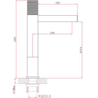 Смеситель для раковины Bronze de Luxe Avantgarde 2030H Черный — фото 5, Смесители для раковины