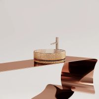 Раковина-чаша Ceramicanova Cristal 36 CN6058 Бежевая — фото 22, Раковины накладные