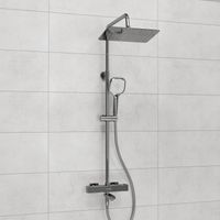 A199.069.065.087.CH Thermo Душевой комплект с термостатическим смесителем — фото 1, Душевые стойки