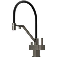 Смеситель для кухни Sancos Loro SC4007GG Вороненая сталь Черный — фото 1, Смесители для кухни