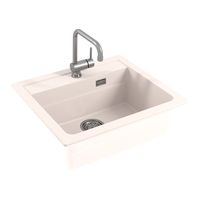 Мойка для кухни ALVEUS GRANITAL ATROX 30 ARCTIC - G11 590 X 500 1X в комплекте с сифоном 1132823, арт-1131991.0 — фото 2, Кухонные мойки