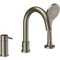 Смеситель на борт ванны Gessi Emporio Via tortona 18637#149 Никель брашированный — фото 1, Смесители на борт ванны