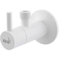 Запорный вентиль Alcaplast ARV001B угловой Белый — фото 1, Комплектующие для туалета
