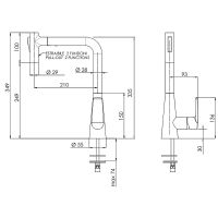 Смеситель для кухни Remer Vanity Хром арт-V81M — фото 2, Смесители для кухни