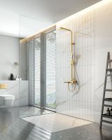 Душевая система Raglo R51.24.03 Золото матовое — фото 12, Душевые системы