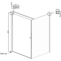 Душевой уголок Ambassador Nord 100х100 13011104 профиль Хром стекло прозрачное — фото 10, Душевые уголки
