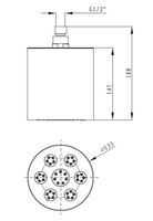 Верхний душ CEZARES арт-CZR-SPW130-01 — фото 2, Верхние души
