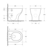 Товар: Чаша приставного унитаза CEZARES GIUBILEO CZR-265-CBR - фото 7 Чаша приставного унитаза CEZARES GIUBILEO CZR-265-CBR — фото 7, Приставные унитазы