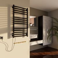 Электрический полотенцесушитель Altasan АрмадаПроф 100х50 АрмадаПрофР10050ЧМ Черный муар — фото 2, Электрические полотенцесушители