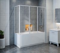 Товар: Боковая стенка для шторки на ванну Bas 70 ШТ00072 профиль Белый стекло прозрачное - фото 2 Боковая стенка для шторки на ванну Bas 70 ШТ00072 профиль Белый стекло прозрачное — фото 2, Боковые стенки