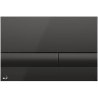 Клавиша смыва Alcaplast Basic M1718 Черная — фото 1, Кнопки смыва