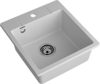 GRANFEST Мойка URBAN 245 1-чаша 450*490мм серый арт.GF-UR- — фото 2, Кухонные мойки