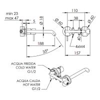Товар: Смеситель для раковины Remer X-Style X15PLNO Черный матовый - фото 2 Смеситель для раковины Remer X-Style X15PLNO Черный матовый — фото 2, Смесители для раковины