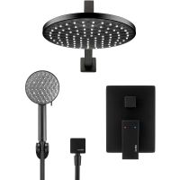 Душевая система Swedbe Platta 5554B Черная матовая — фото 7, Душевые системы