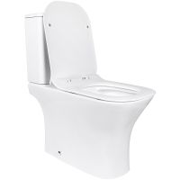 Унитаз компакт Bond Cube F07-00 с бачком и сиденьем Микролифт — фото 5, Напольные унитазы