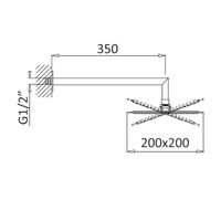 Верхний душ CEZARES PORTA-TDDQ-BIO — фото 2, Верхние души