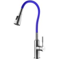 Смеситель для кухни Lemark Expert Нержавеющая сталь Фиолетовый арт-LM5082S-Violet — фото 1, Смесители для кухни