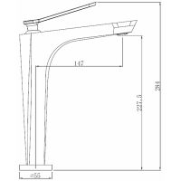 Смеситель для раковины Comforty FC088B-CMT 00004149946 Черный — фото 6, Смесители для раковины