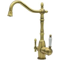 Смеситель для кухни Milacio Castellon Ceramic MC.515.BR Бронза — фото 1, Смесители для кухни