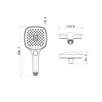 Ручной душ Iddis Slide SLI3F0Ci18 Хром — фото 2, Лейки для душа