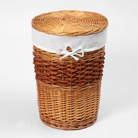 Товар: Main WB-410-M Плетеная корзина для белья с крышкой - фото 2 Main WB-410-M Плетеная корзина для белья с крышкой — фото 2, Корзины для белья