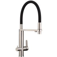 Смеситель для кухни Swedbe Selene Plus 8440 Нержавеющая сталь Черный — фото 15, Смесители для кухни