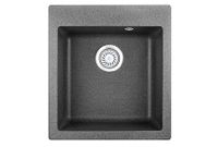 Granula-4201, ГРАФИТ (ЧЁРНО-СЕРЫЙ), кухонная мойка, кварц — фото 1, Кухонные мойки