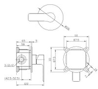 Товар: Смеситель для душа ESKO Singapore black SB 83 Черный матовый - фото 3 Смеситель для душа ESKO Singapore black SB 83 Черный матовый — фото 3, Для душа и ванны