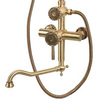 Душевая система Bronze de Luxe Windsor 10120DDF Бронза — фото 3, Душевые стойки