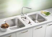 Товар: Мойка для кухни VARIANT 10 SAT-90 480X400X180 слив вдоль длинной стороны в комп. с сифоном 1130550, - фото 2 Мойка для кухни VARIANT 10 SAT-90 480X400X180 слив вдоль длинной стороны в комп. с сифоном 1130550, — фото 2, Кухонные мойки