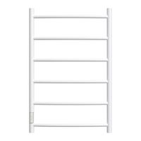 Полотенцесушитель электрический Point Афина PN04758W П6 500x800 диммер слева, белый — фото 1, Электрические полотенцесушители